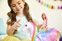 Barbie Dreamtopia Magical Lights Unicorn and Doll - R Exclusive
