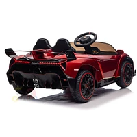 KidsVip 12V Lamborghini Veneno W/RC- Red