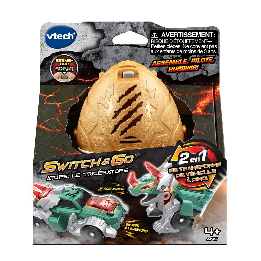VTech Switch et Go - Atops, le tricératops - Édition française