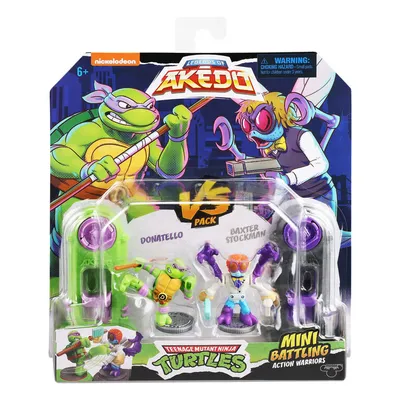 Akedo TMNT S1 Versus Pk Donatello Vs Baxter Stockman