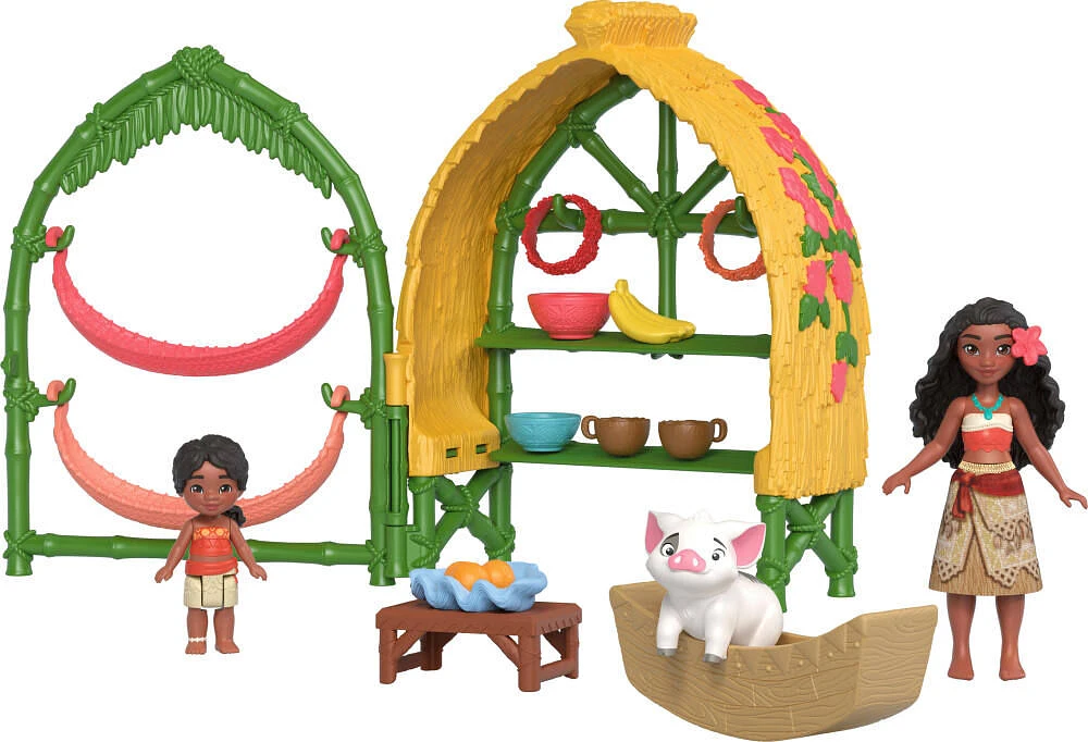 Disney Moana 2 Toys, Moana & Simea Village Home Playset