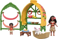 Disney Moana 2 Toys, Moana & Simea Village Home Playset
