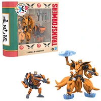 Transformers Collaborative NARUTO SHIPPUDEN x Transformers Toys Kurama and Gamakichi Action Figures