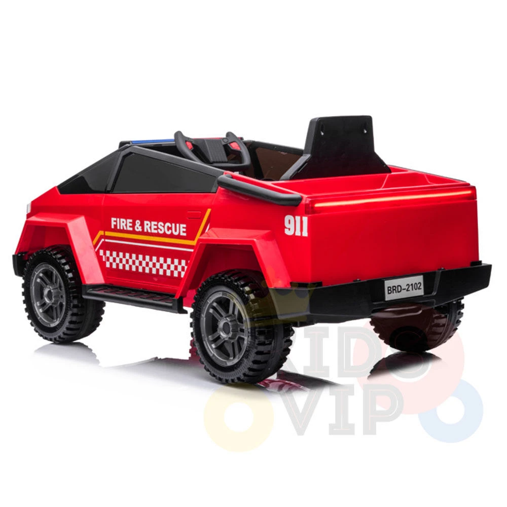 Kidsvip 12V Future Fire Truck W/ Rc - English Edition