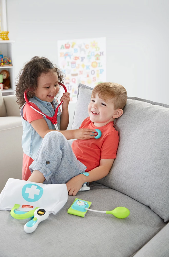 Fisher-Price - Trousse de médecin, 7 éléments, jeu préscolaire