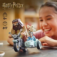 LEGO Harry Potter Hagrid & Harry's Motorcycle Ride Building Toy - Kids Motorcycle Toy for Boys and Girls - 76443