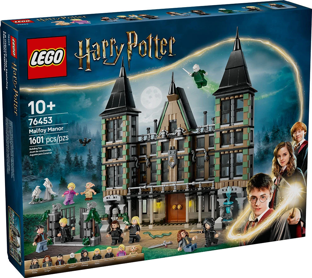 LEGO Harry Potter Le manoir des Malefoy, Jouet de sorcier pour enfants, Ensemble de jeu et d'exposition à collectionner 76453