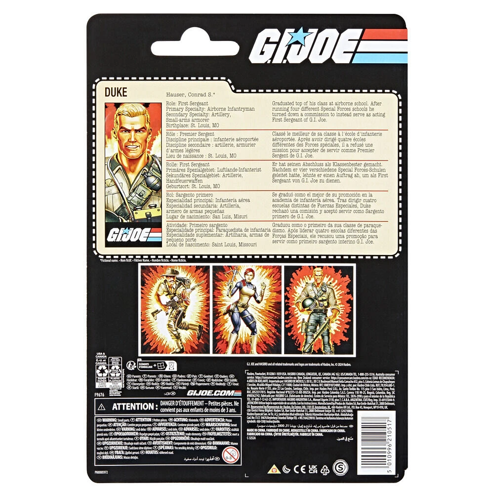 G.I. Joe Classified Series Retro Cardback, Duke Action Figure