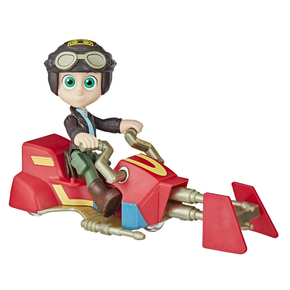 Star Wars Young Jedi Adventures Nash Durango Figure & Speeder Bike, Star Wars Toys, Preschool Toys 4 Inch