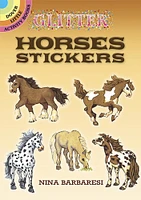 Glitter Horses Stickers - Édition anglaise