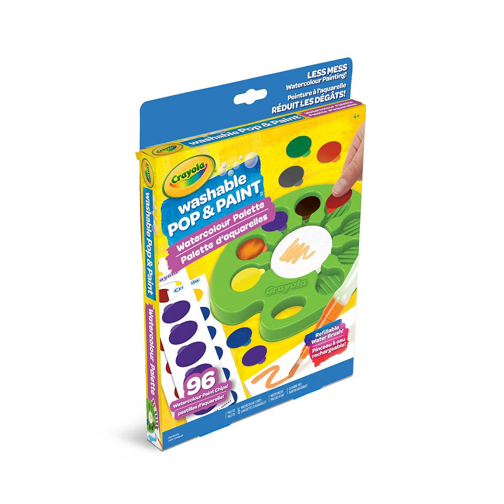 Palette d'aquarelles lavables Pop and Paint