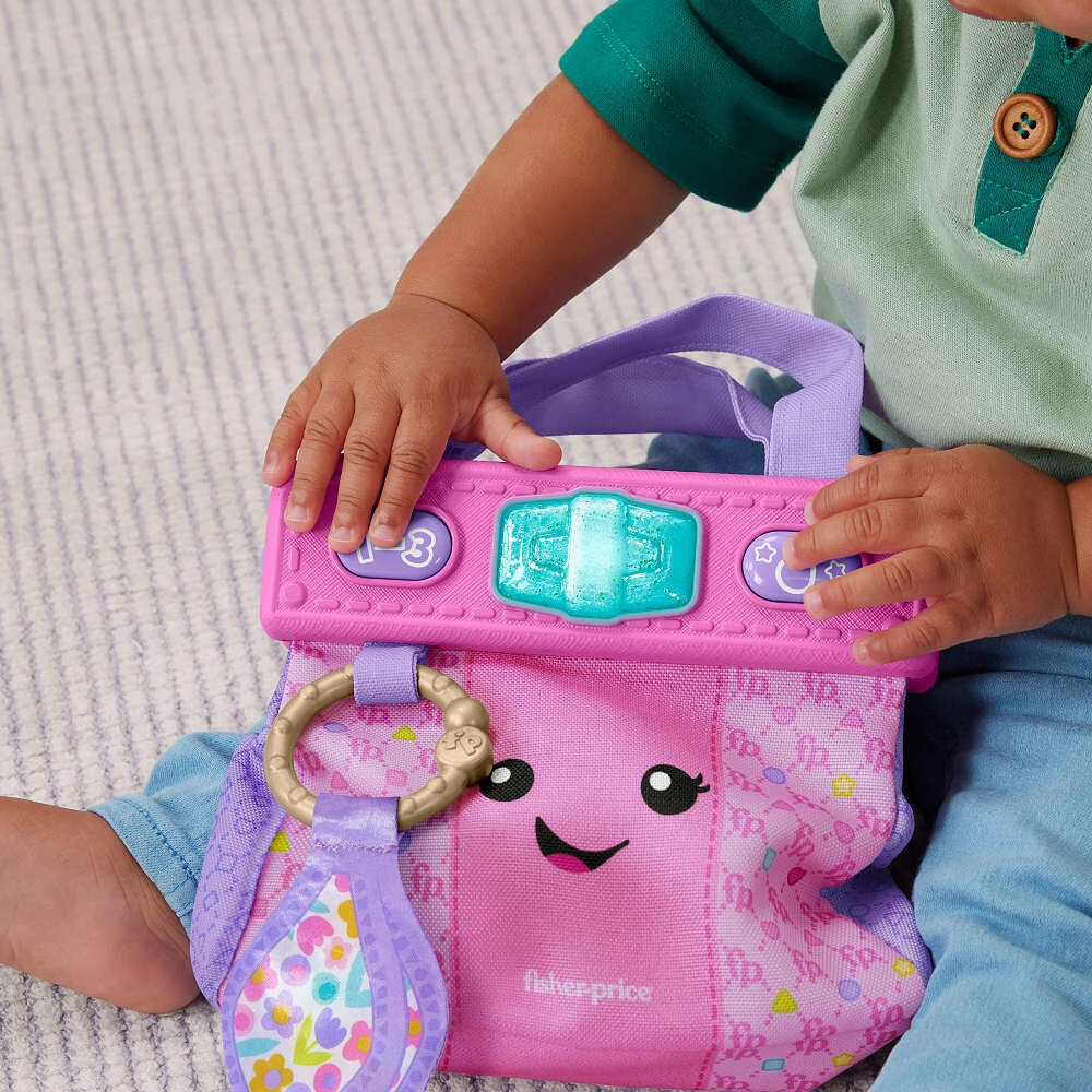 Fisher-Price Laugh & Learn Going Places Learning Purse Baby & Toddler Toy Bag & Accessories - English Editions