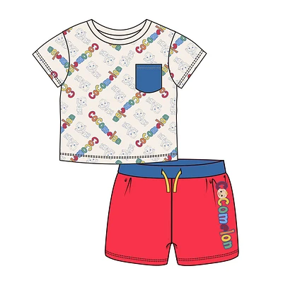 CoComelon - Colorful CoCo Tee & Short Set - Off White / Red - Size 12-18M -  Toys R Us  Exclusive