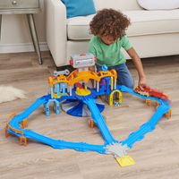 Mighty Express, Mission Station Playset with Exclusive Freight Nate Toy Train, Lights and Sounds