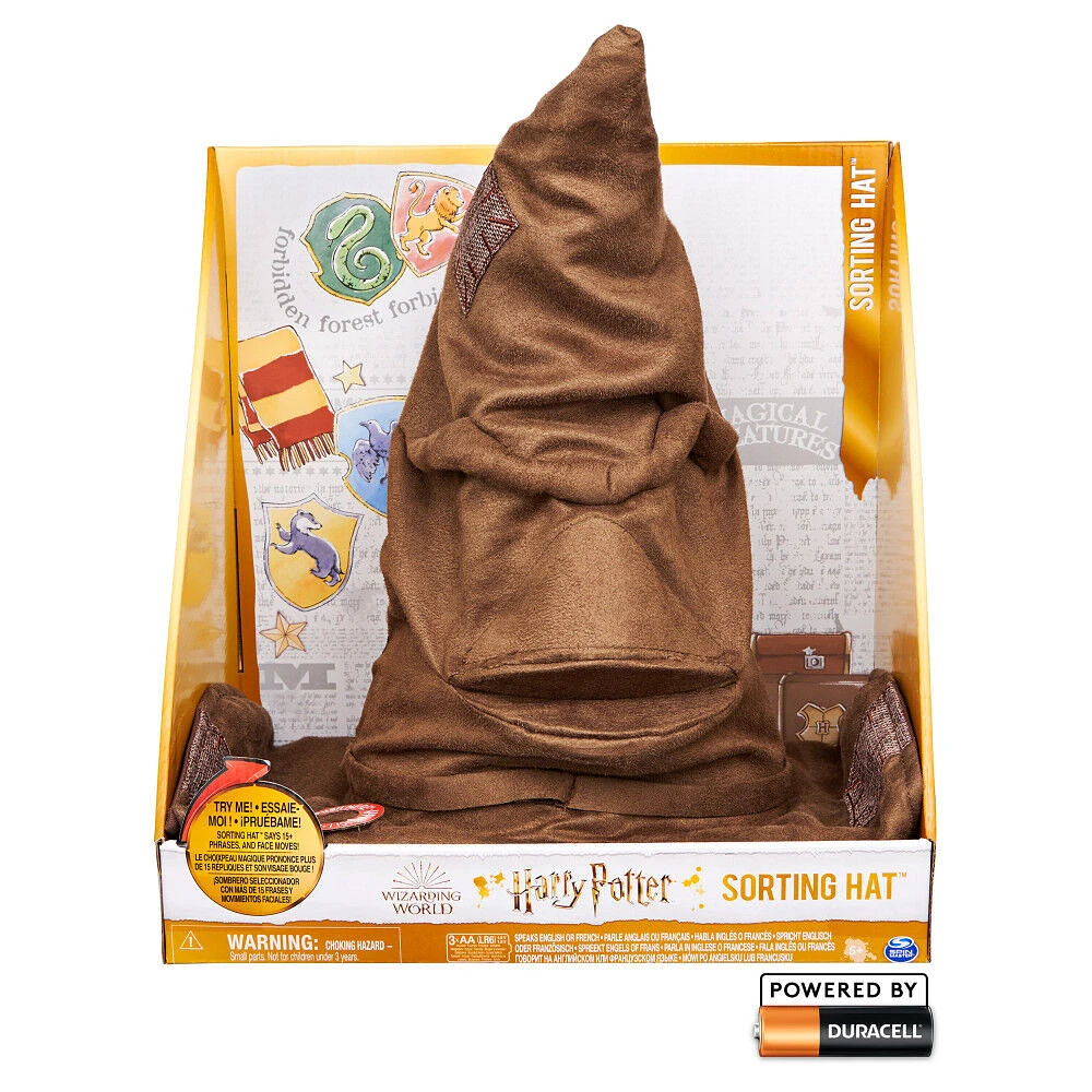 Wizarding World Harry Potter, Talking Sorting Hat with 15 Phrases for Pretend Play