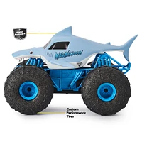 Monster Jam, Official Megalodon STORM All-Terrain Remote Control Monster Truck, 1:15 Scale