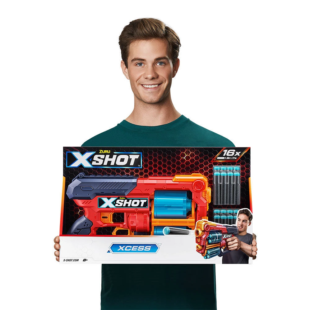 X-Shot Excel Xcess Blaster (16 Darts) by ZURU