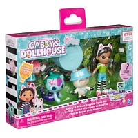 DreamWorks Gabby's Dollhouse, Campfire Gift Pack with Gabby Girl, Pandy Paws, Baby Box and MerCat Toy Figures