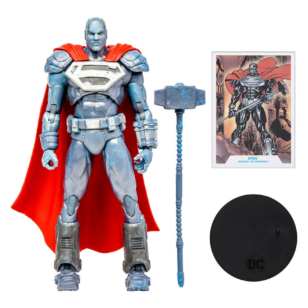 Figurine 7" DC Multiverse -Reign of the Supermen - Steel