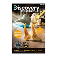 Discovery #MINDBLOWN Kit d'excavation de dents de requin déterrées, lot de 2