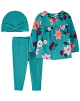 Carter's Three Piece Floral Outfit Set