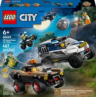 LEGO City La poursuite en voiture de police tout-terrain, Ensemble de jouet de véhicule pour 6 ans et plus 60449