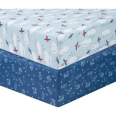 Airplane 2 Pack Microfiber Sheets