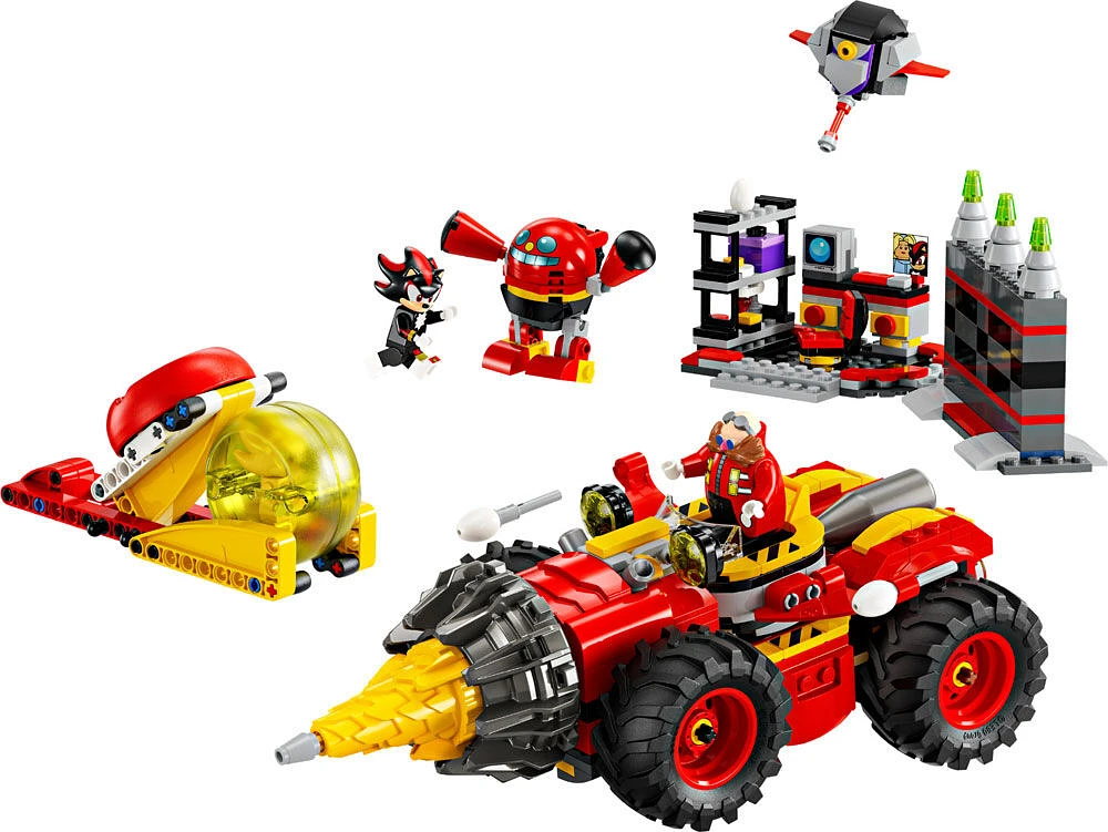 LEGO Sonic the Hedgehog: Super Sonic vs. Egg Drillster Gaming Toy with Shadow and Dr. Eggman, 76999