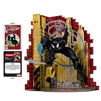 Marvel Spider-Man (Symbiote Suit) 1:6ème Echelle Collectible avec Scène & Comic (Basé sur The Amazing Spider-Man #300)