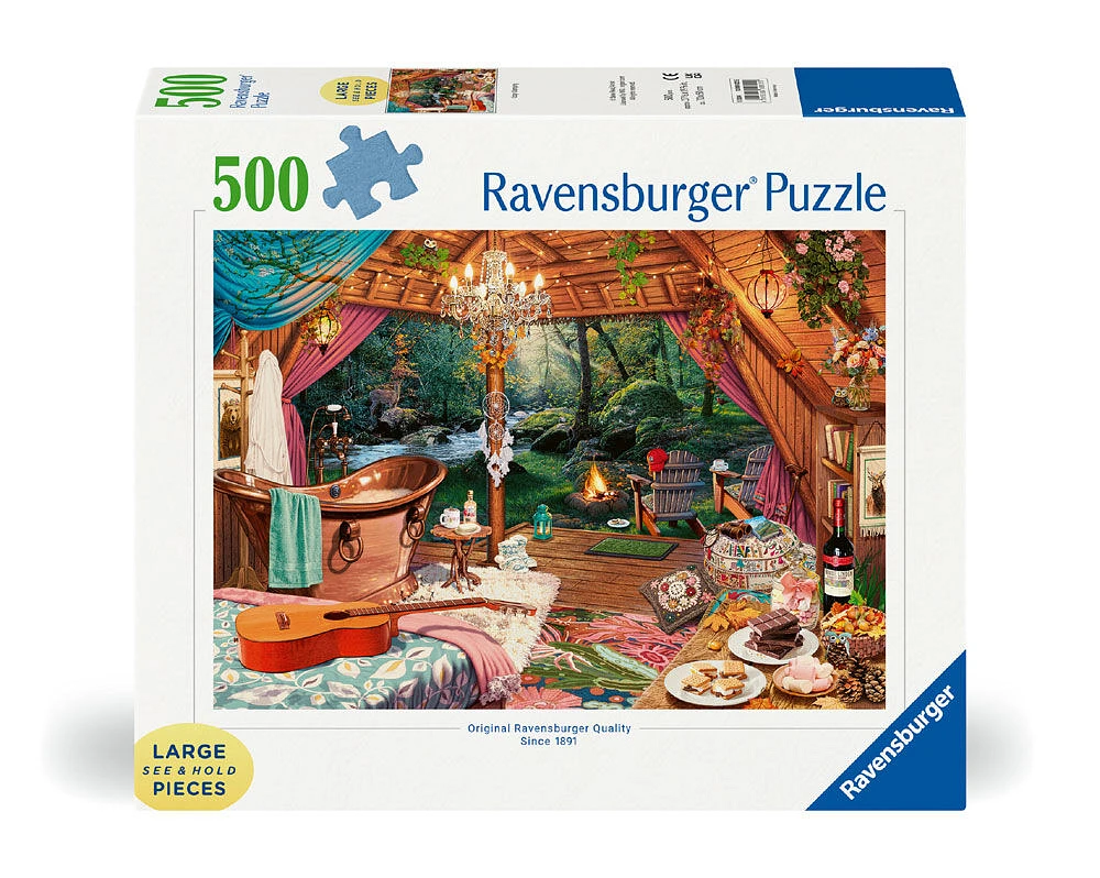 Ravensburger - Cozy Glamping 500Pc Large Format Puzzle