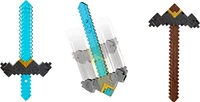 Minecraft Click and Switch Sword and Pickaxe Role-Play 2-in-1 Toy Inspired by the Movie