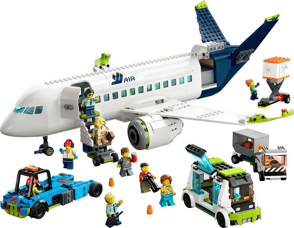 LEGO City Passenger Airplane 60367 Building Toy Set (930 Pieces)