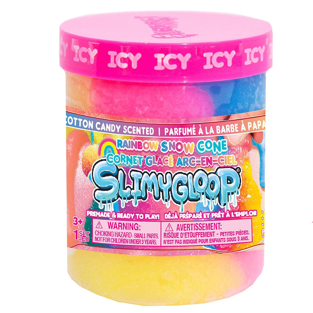 SlimyGloop Jar Rainbow Snow Cone