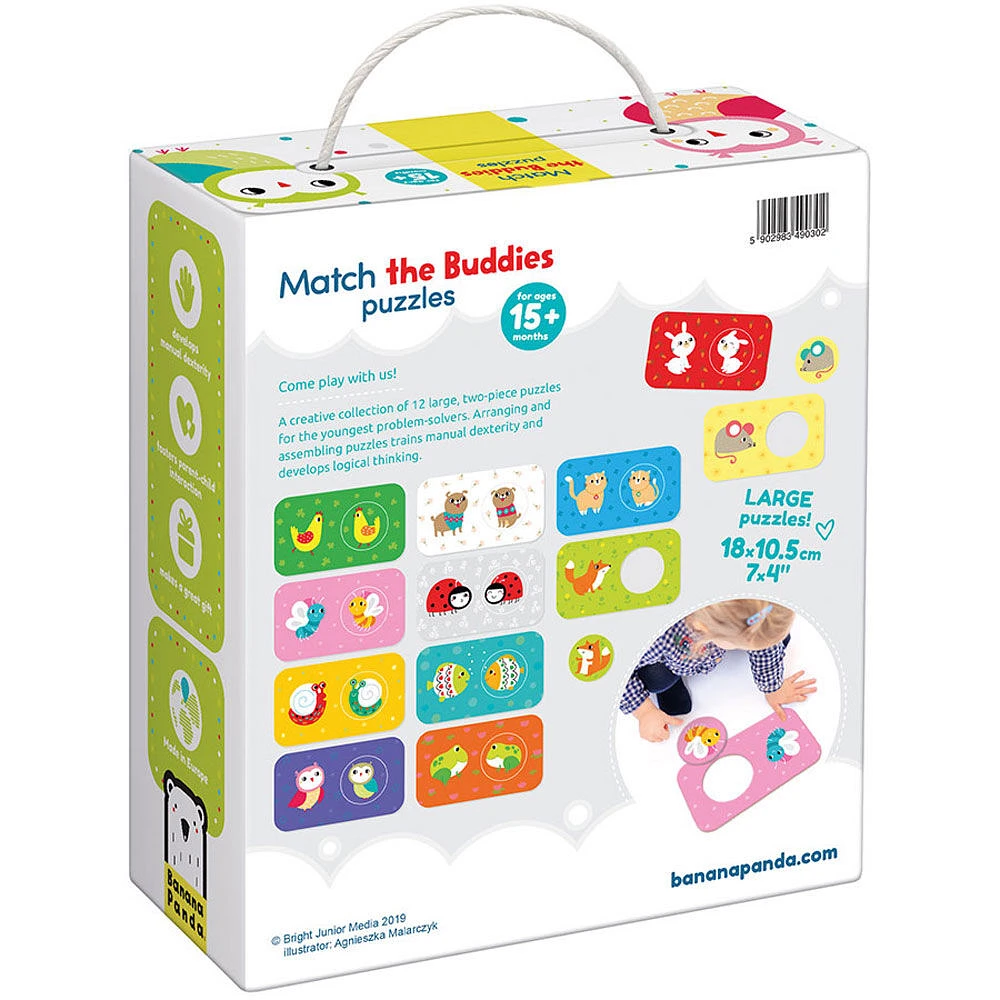 Banana Panda Faites correspondre les puzzles de copains (12 puzzles) - Édition anglaise - Notre exclusivité