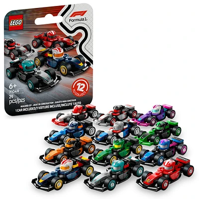 LEGO F1 Collectible Race Cars Building Kit - Limited Edition Model Car Mystery Box for Fans of Formula 1 - 71049
