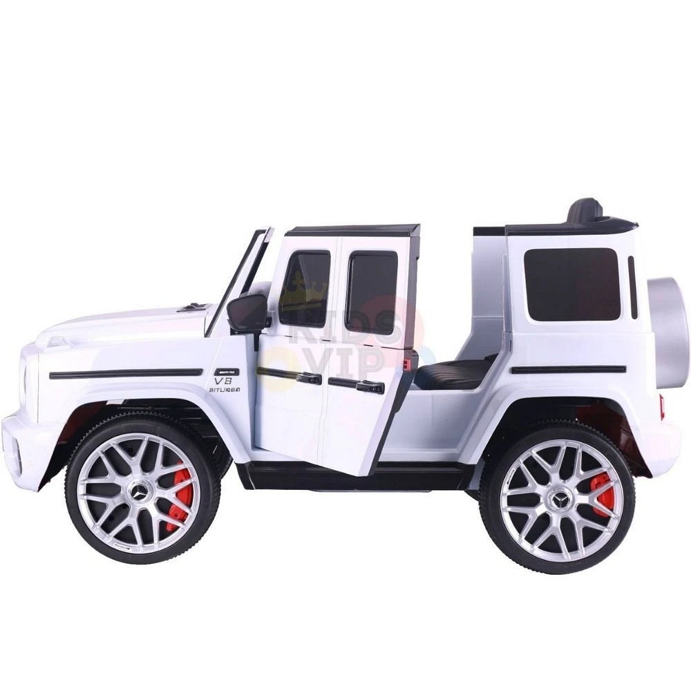 KidsVip 12V Kids & Toddlers Mercedes G63 Ride on car w/Remote Control - White