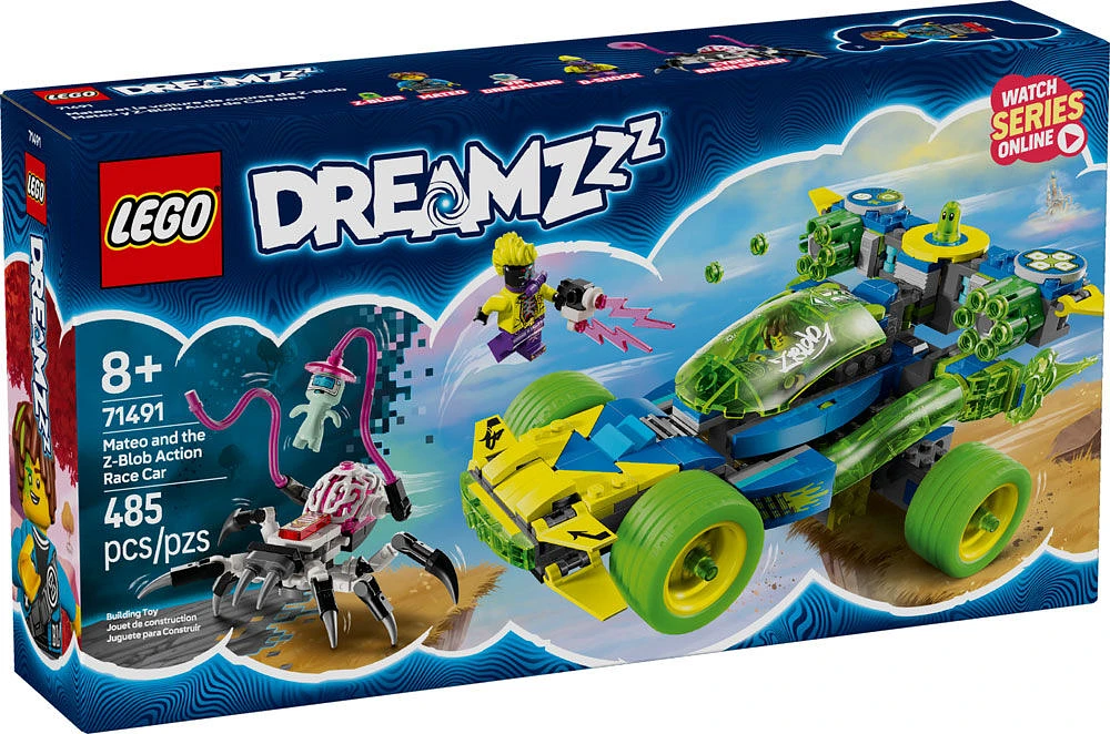 LEGO DREAMZzz Mateo and the Z-Blob Action Race Car Building Toy - Fantasy Toy Car for Pretend Play - 71491