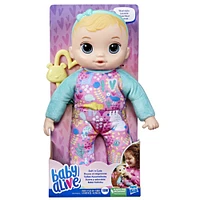 Baby Alive Soft 'n Cute Doll, Blonde Hair, 11-Inch First Baby Doll Toy, Washable Soft Doll, Teether Accessory