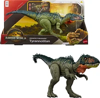 Jurassic World Rebirth Gigantic Thrashers Tyrannotitian  Dinosaur Figure Toy, Tail Activated Attack