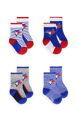 Toronto Blue Jays - MLB Toddler 4 Pack Crew Socks