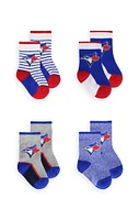 Toronto Blue Jays - MLB Toddler 4 Pack Crew Socks