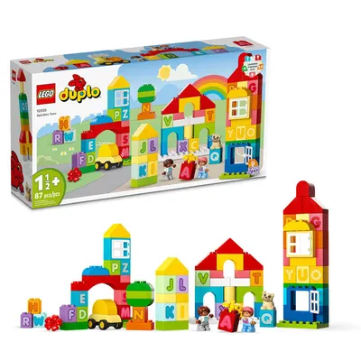 LEGO DUPLO Classic Alphabet Town 10935 Building Toy Set (87 Pieces)