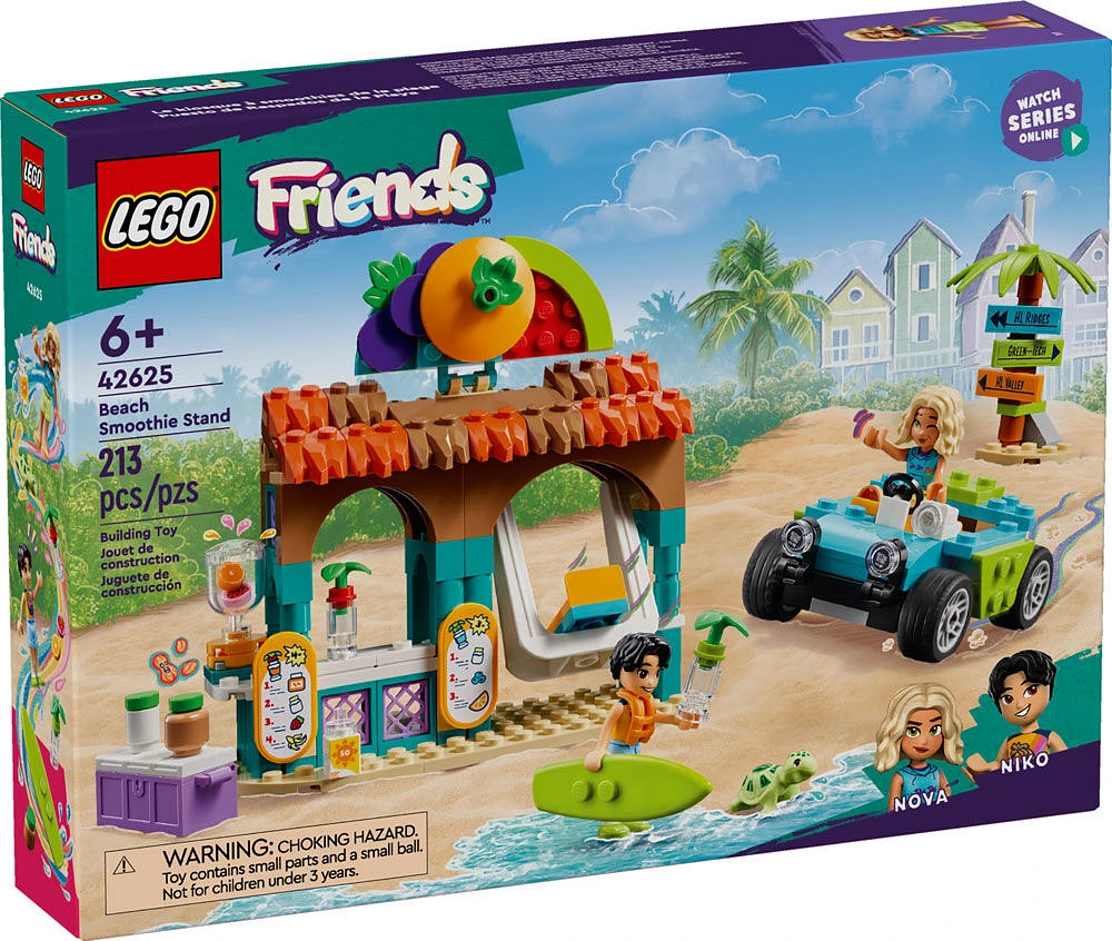 LEGO Friends Beach Smoothie Stand, Kids' Play Food Set, Gift Idea for Girls and Boys 42625