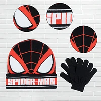 Spider-Man Ensemble Chapeau Et Gants Spider-Man Noir