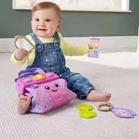 Fisher-Price Laugh & Learn Going Places Learning Purse Baby & Toddler Toy Bag & Accessories - English Editions