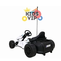 KidsVip 24V Furious Drifting Go Kart - Blanc - Édition anglaise