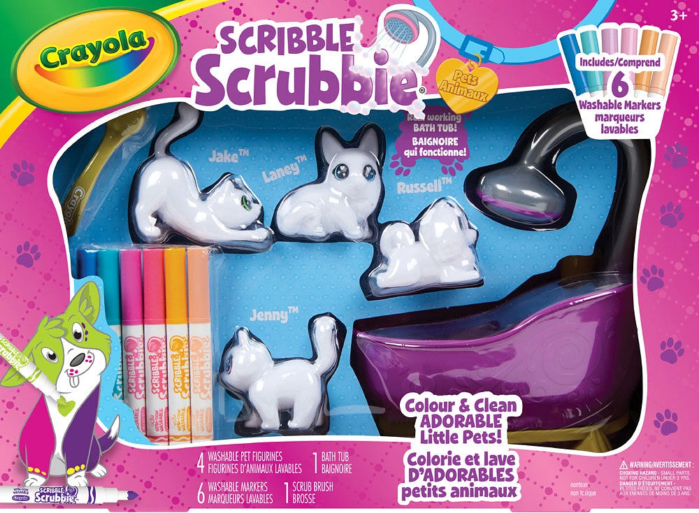 Crayola Scribble Scrubbie Pets Scrub Tub Playset