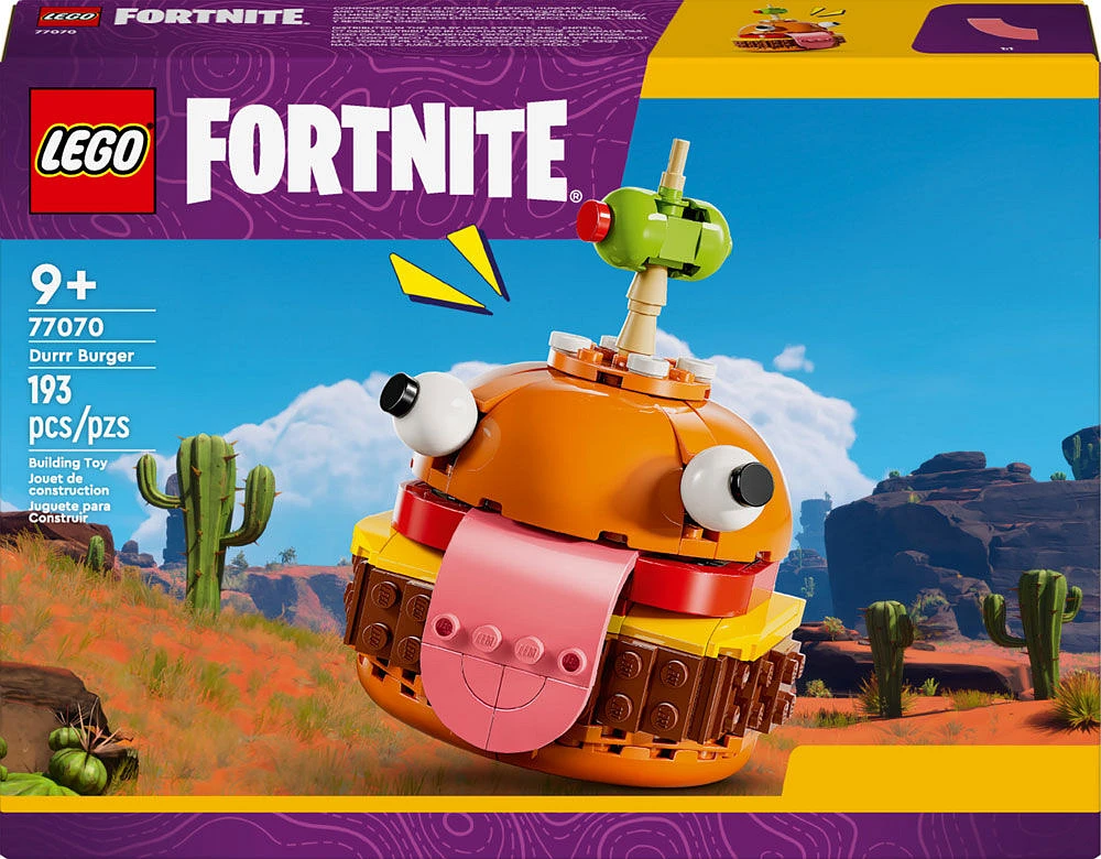 LEGO Fortnite Durrr Burger Ensemble de construction de jeu vidéo, Modèle à exposer 77070