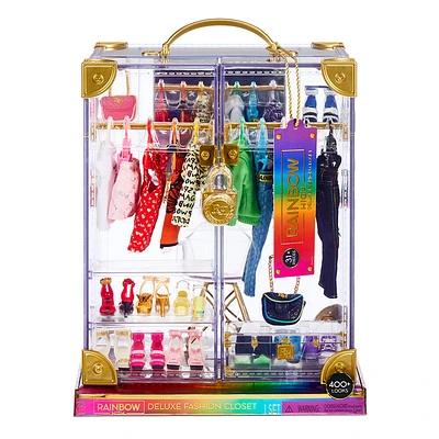 Jeu de penderie de mode de luxe Rainbow High - Créez + de 400 combinaisons de mode !