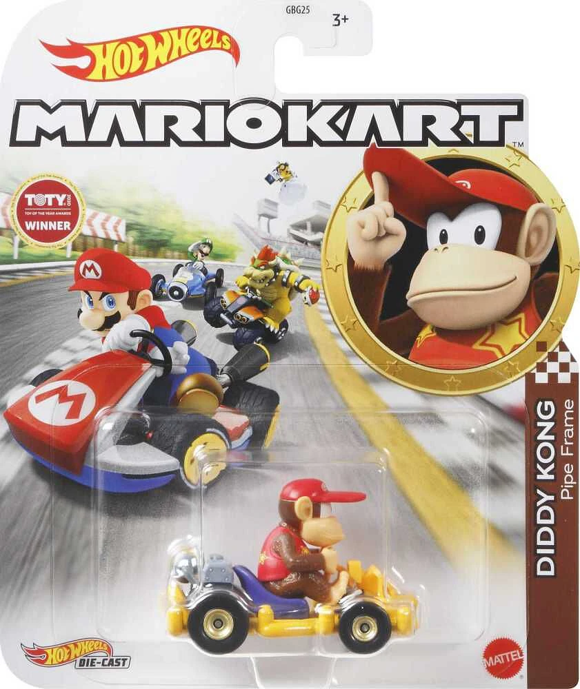 Hot Wheels Mario Kart Diddy Kong Pipe Frame Vehicle